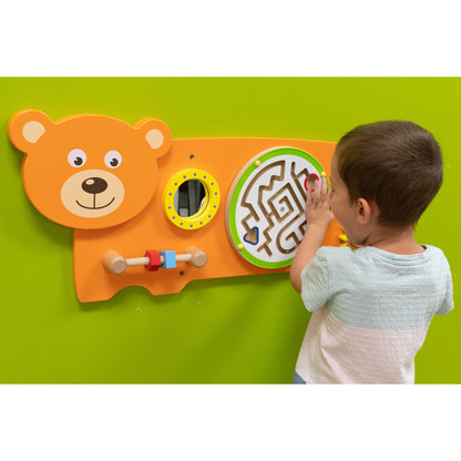 Bear Activity Wall Panel - 18m+ - Toddler Activity Center