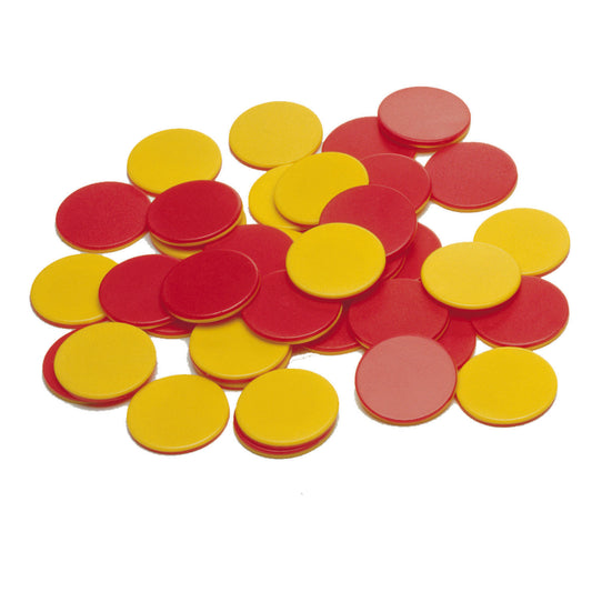 Two-Color Counters - Plastic - Set of 200