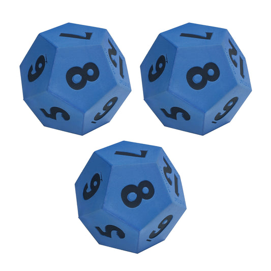 12-Sided Die - Demonstration Size - Pack of 3