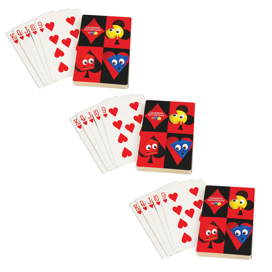 Giant Playing Cards, 3 Sets