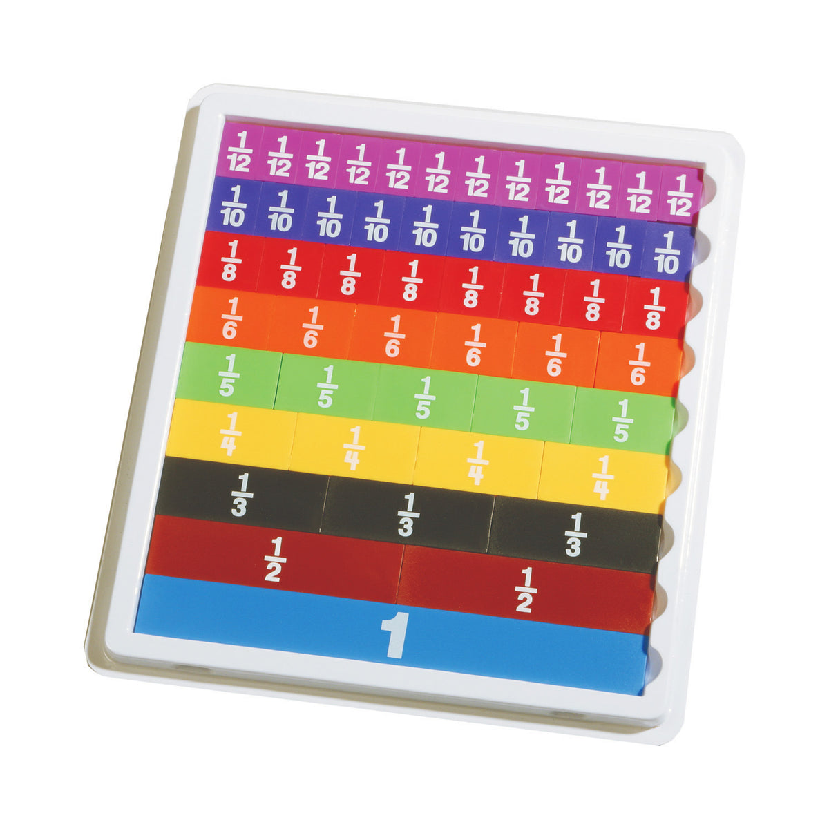 Fraction Tiles Math Activity Set Fraction Tiles with Work Tray Set – Loomini