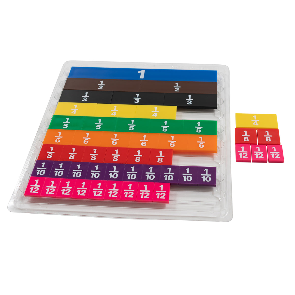 Fraction Tiles Math Activity Set Fraction Tiles with Work Tray Set – Loomini