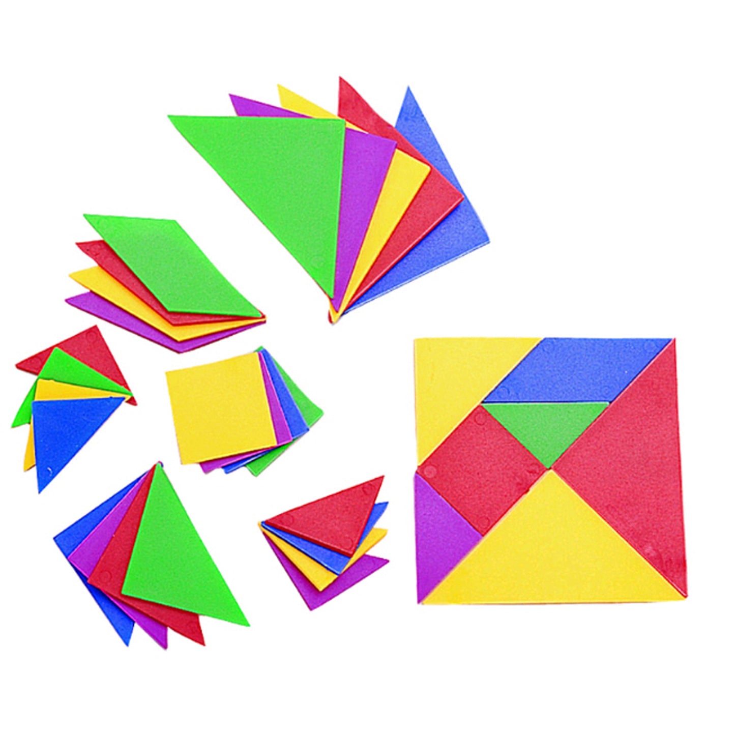 (6 ST) TANGRAMS 4 PER SET