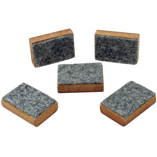 Mini Markerboard Erasers, 5 Per Pack, 4 Packs