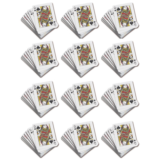 Standard Playing Cards - 52 Per Set - 12 Sets