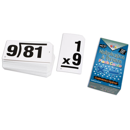 Double-Value Vertical Flash Cards - Multiplication & Division Set - Set of 81