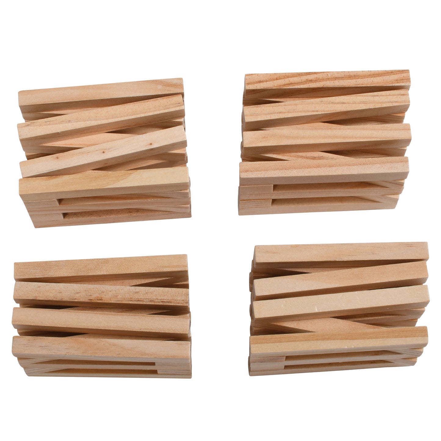 Wooden Fences - Set of 4