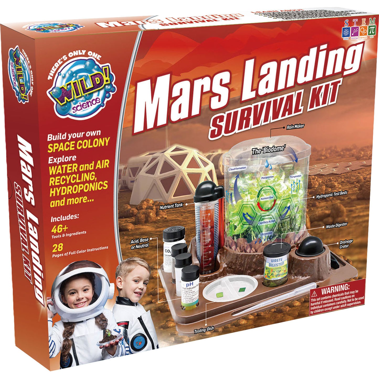 Mars Landing Survival Kit - Home STEM Kit - Ages 8+ - Grow Food & Build an Earth-Like Environment on Mars - Seeds Included