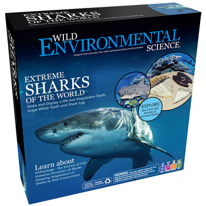 Extreme Sharks of the World - For Ages 6+ - Create and Customize Models and Dioramas - Study the Most Extreme Animals