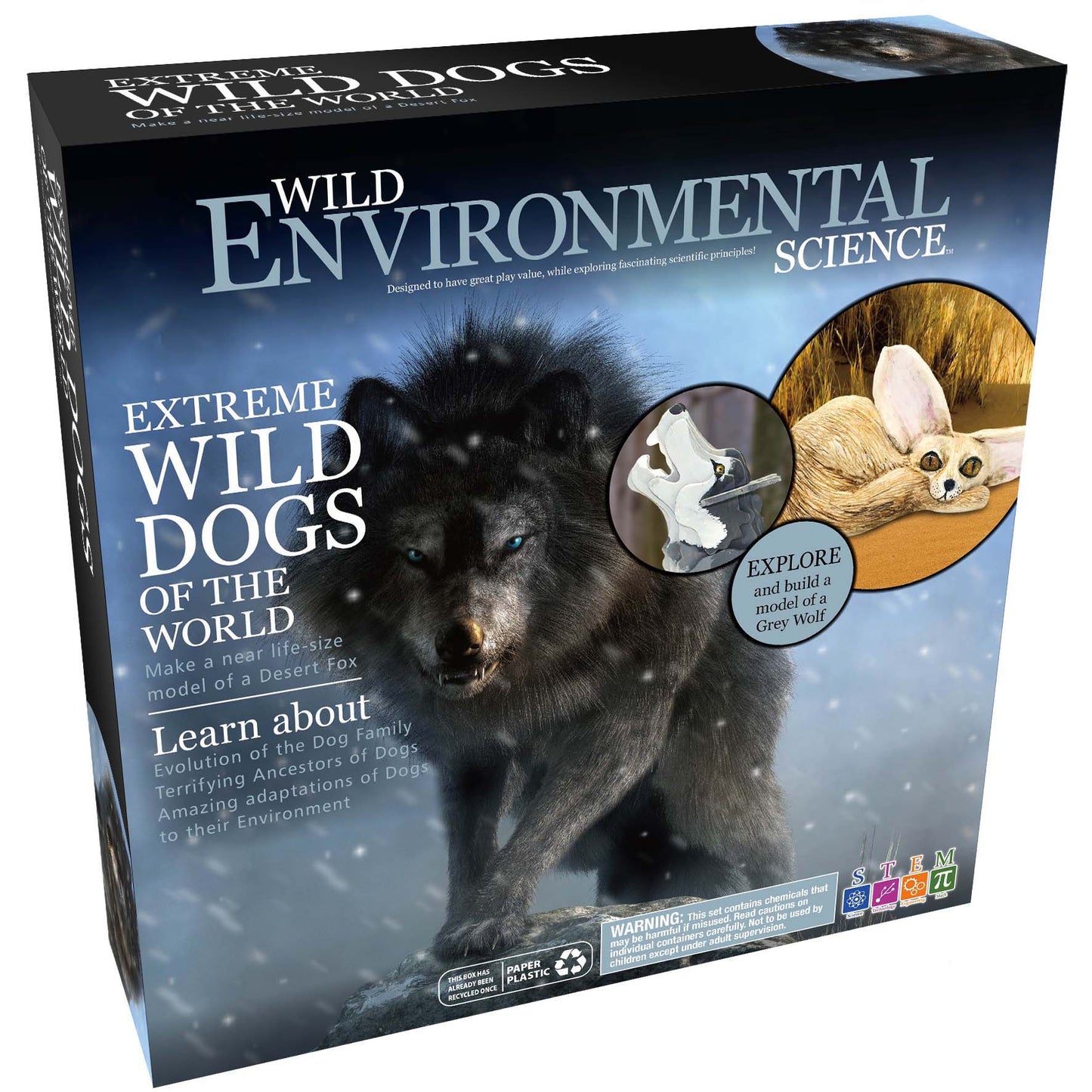 Extreme Wild Dogs of the World - For Ages 6+ - Create and Customize Models and Dioramas - Study the Most Extreme Animals