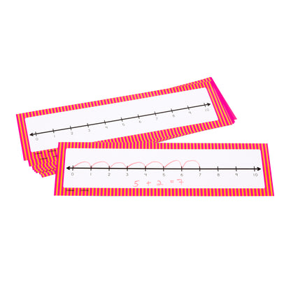 0-10 Student Number Lines, Set of 10