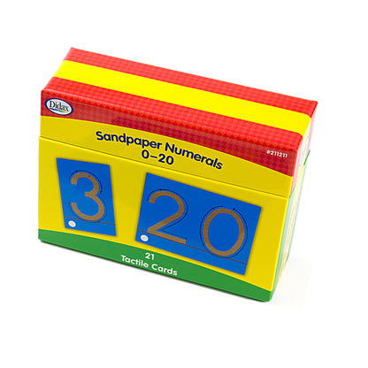 Tactile Sandpaper Numerals 0-20