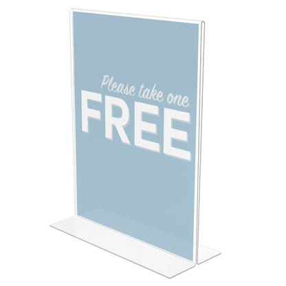 Classic Image® Stand-Up Sign Holder, Portrait, Pack of 2