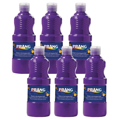 Ready-to-Use Tempera Paint, Violet, 16 oz, Pack of 6