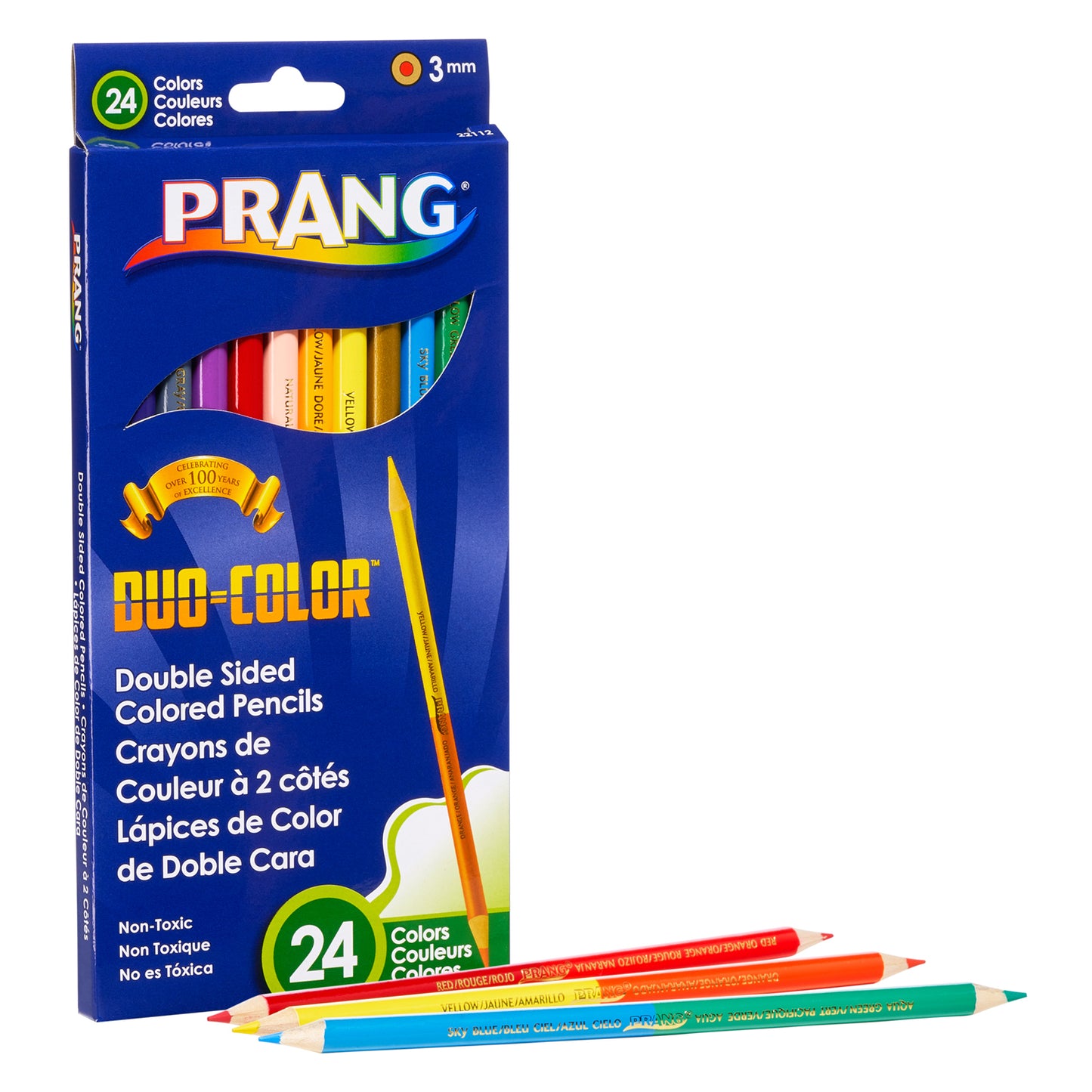 Duo Colored Pencils, 24 Color Set, 6 Sets