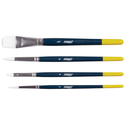 Hobby Paint Brush Set, Assorted Sizes, 4 Per Set, 6 Sets