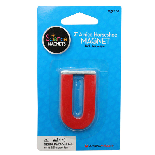 Alnico 2" Horseshoe Magnet, Pack of 6