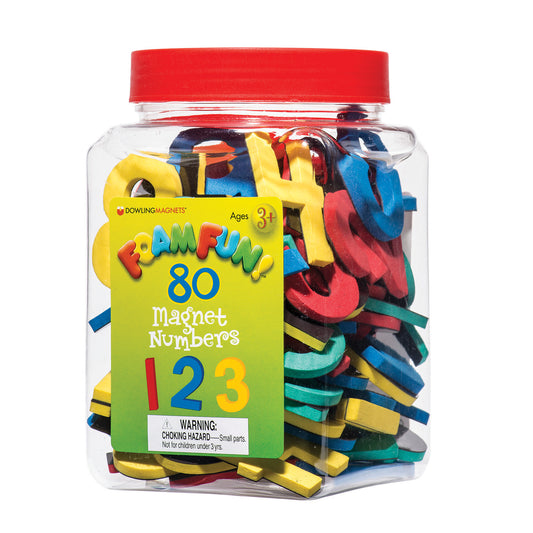 Foam Fun!™ Number Magnets, 80 Per Set, 3 Sets