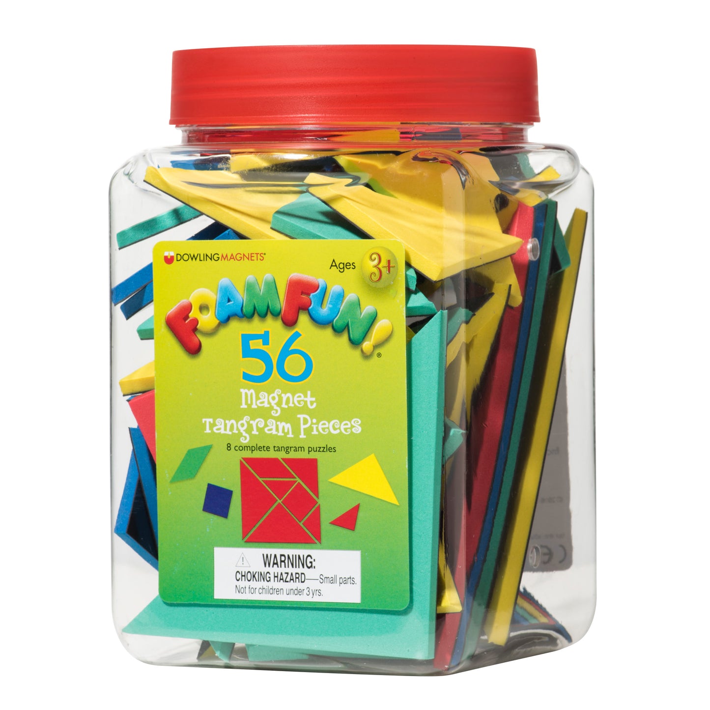 Foam Fun!™ Magnet Tangrams, 56 Per Pack, 3 Packs