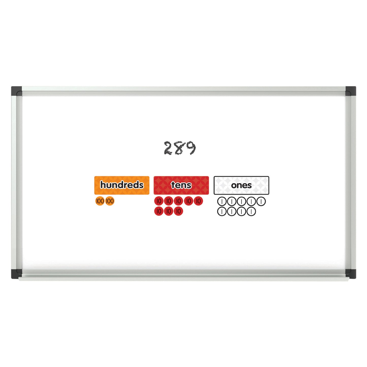 Magnetic Place Value Disks & Headings: Grades 1–3, 144 Per Pack, Pack of 2