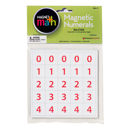 Magnet Numerals, 100 Per Set, 6 Sets