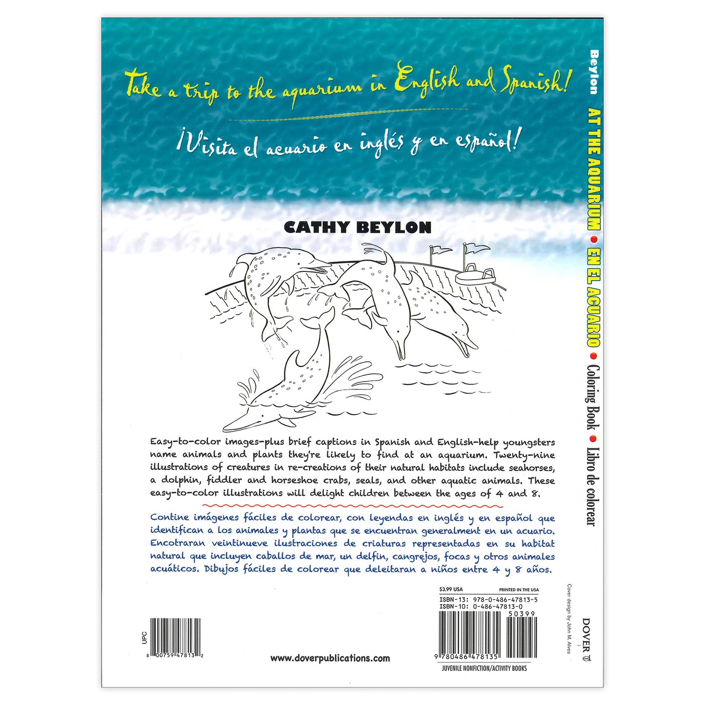 At The Aquarium Coloring Book, Pack of 6