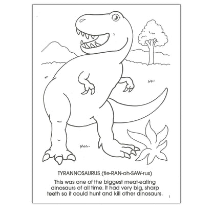 Dinosaurs Coloring Book, Pack of 6