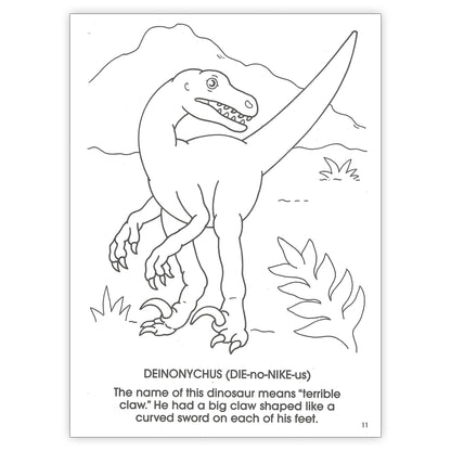 Dinosaurs Coloring Book, Pack of 6