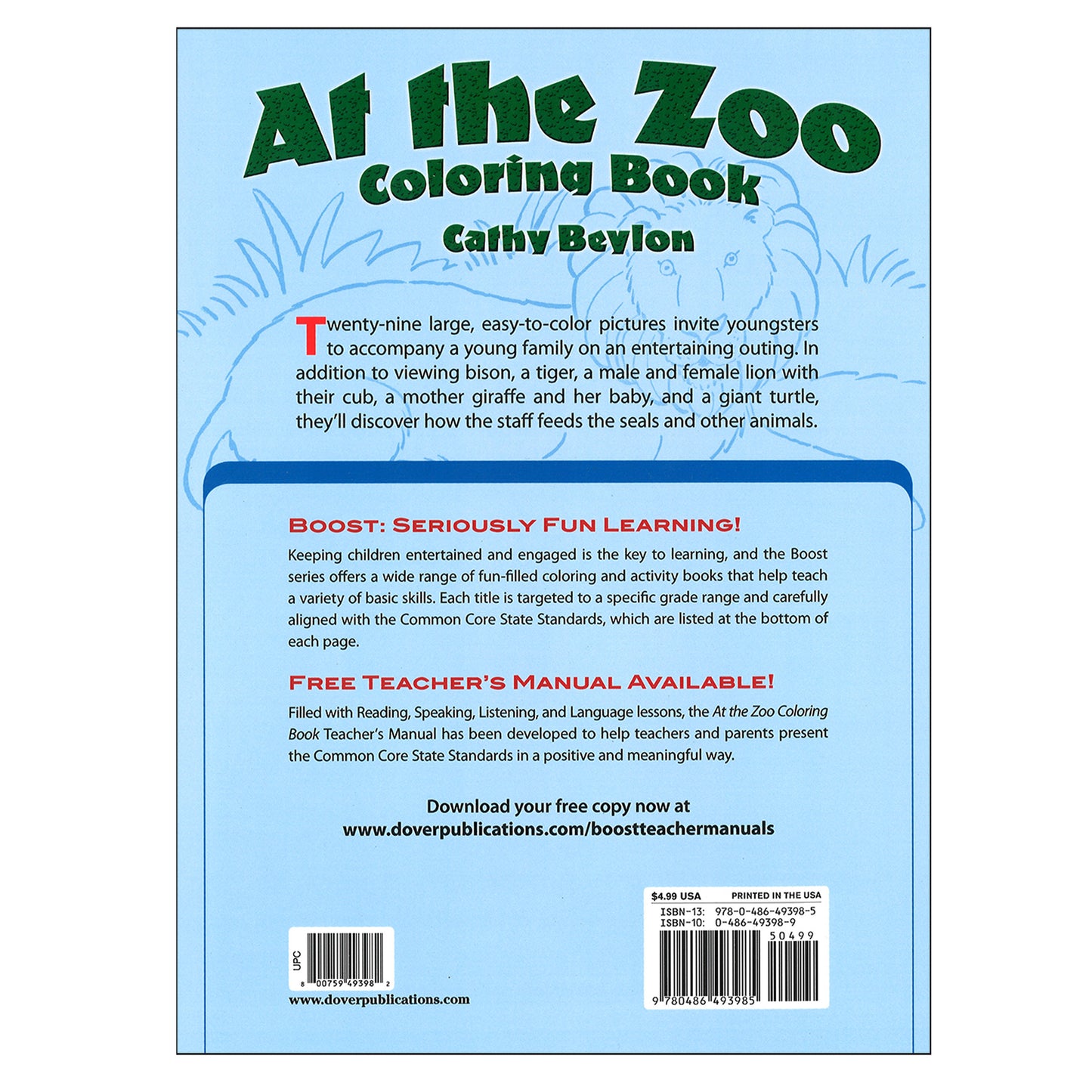 At the Zoo Coloring Book