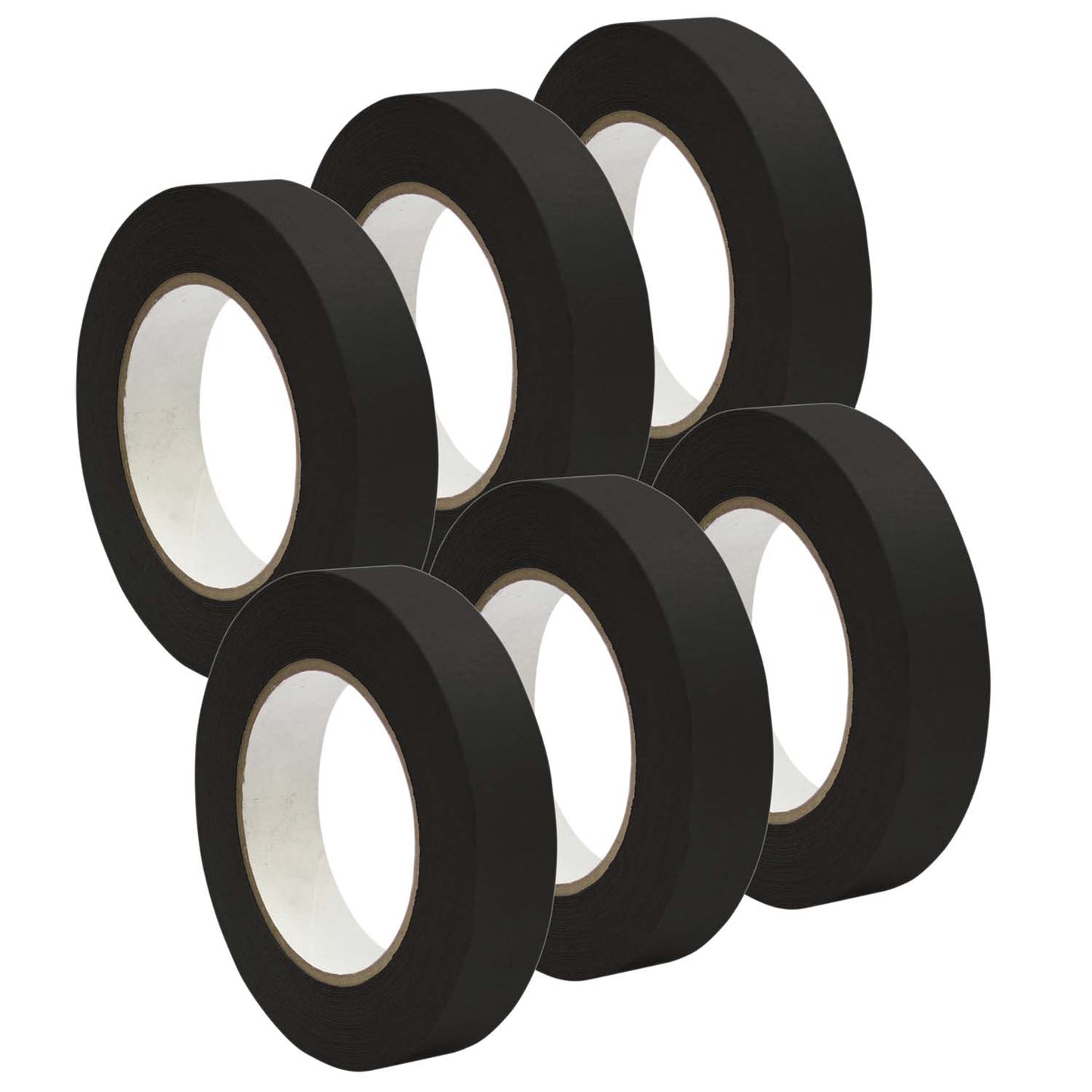 (6 Rl) Premium Masking Tape Black 1x55yd