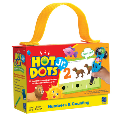 Numbers & Counting Hot Dots® Jr. Card Set, 72 Per Set