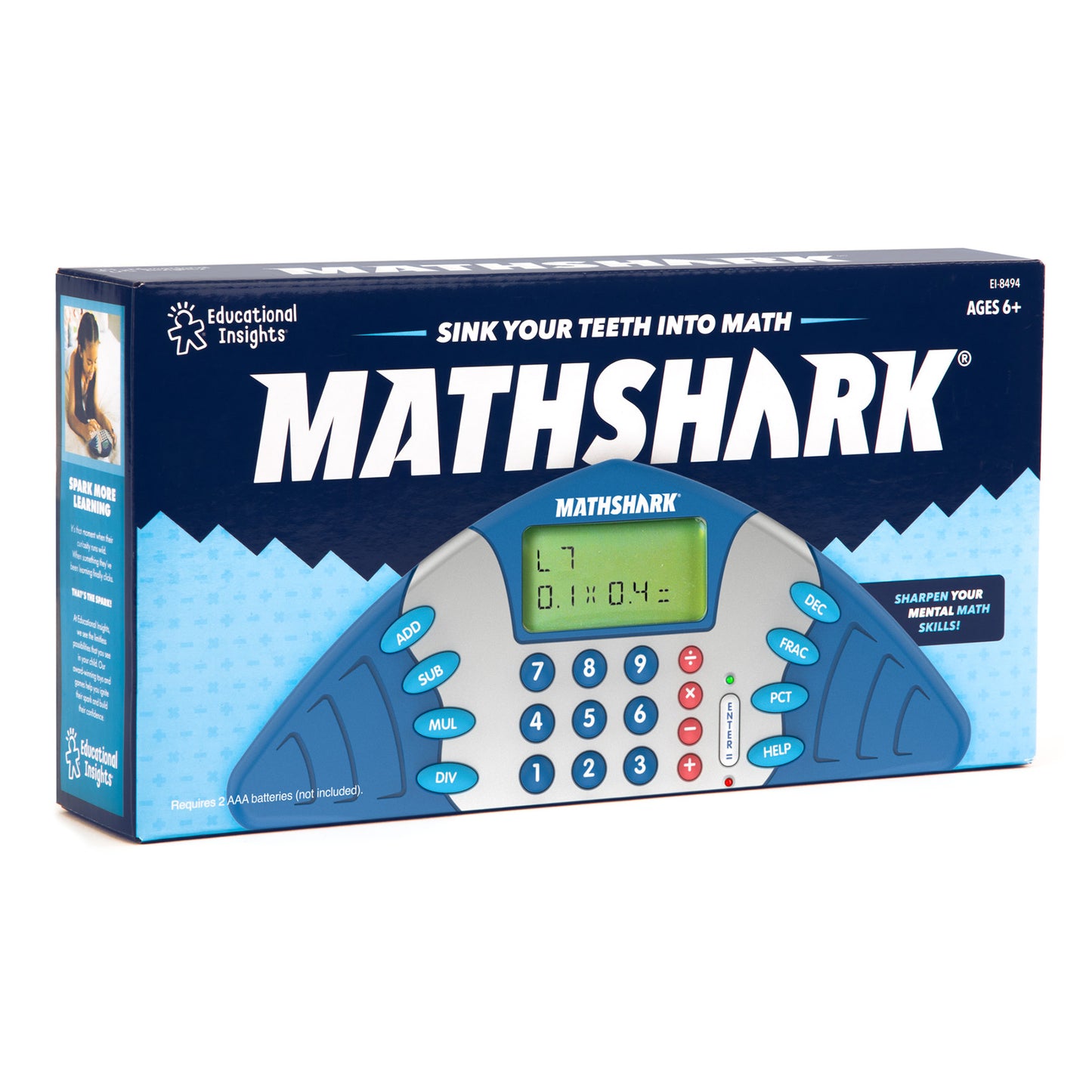 MathShark® Handheld Electronic Math Game