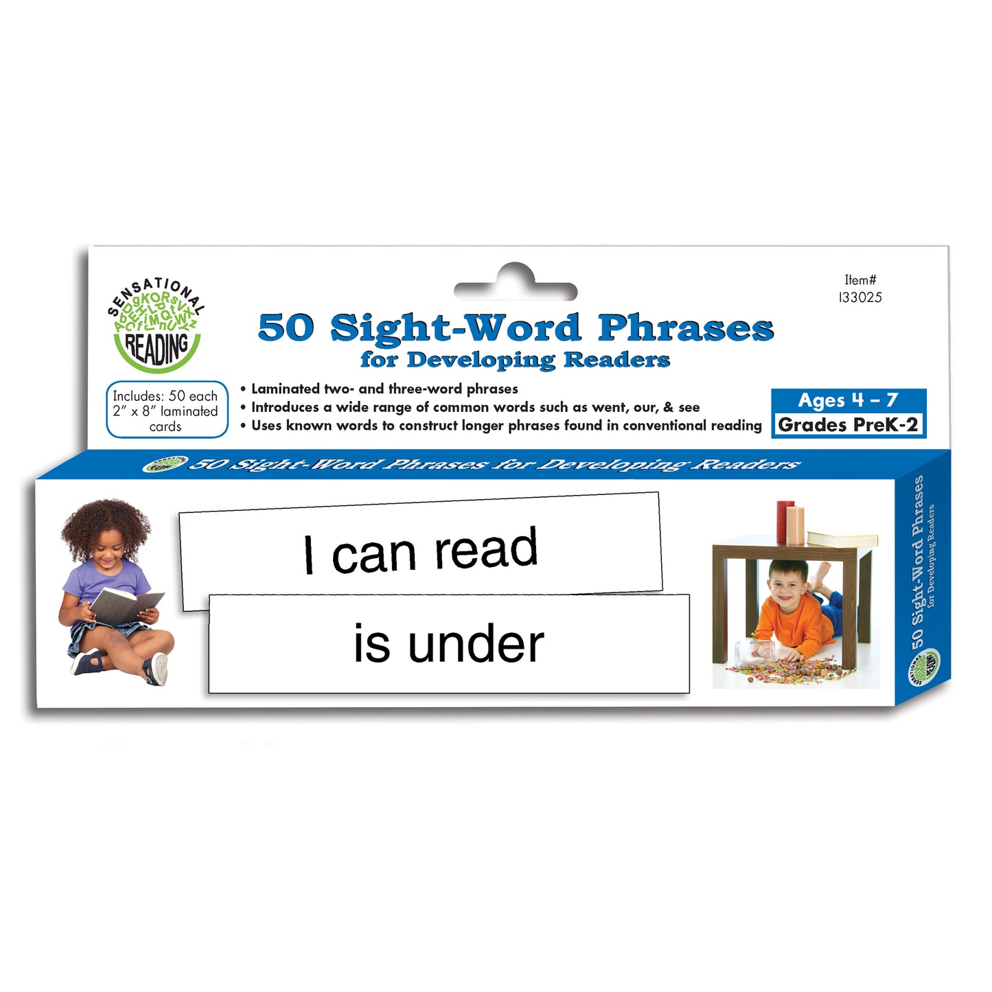 (2 PK) 50 SIGHT WORD PHRASES FOR DEVELOPING READERS