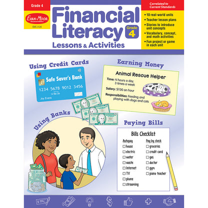 Financial Literacy Lessons & Activities, Grade 4