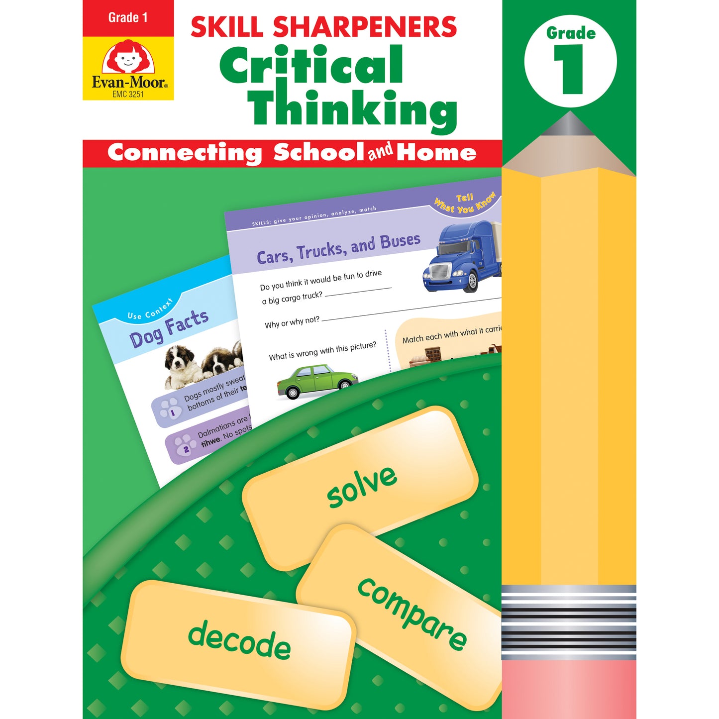 (3 EA) GR 1 SKILL SHARPENERS CRITICAL THINKING