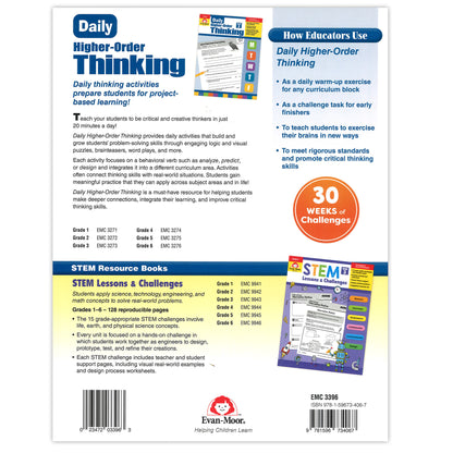 Critical and Creative Thinking Activities Book, Grade 6+