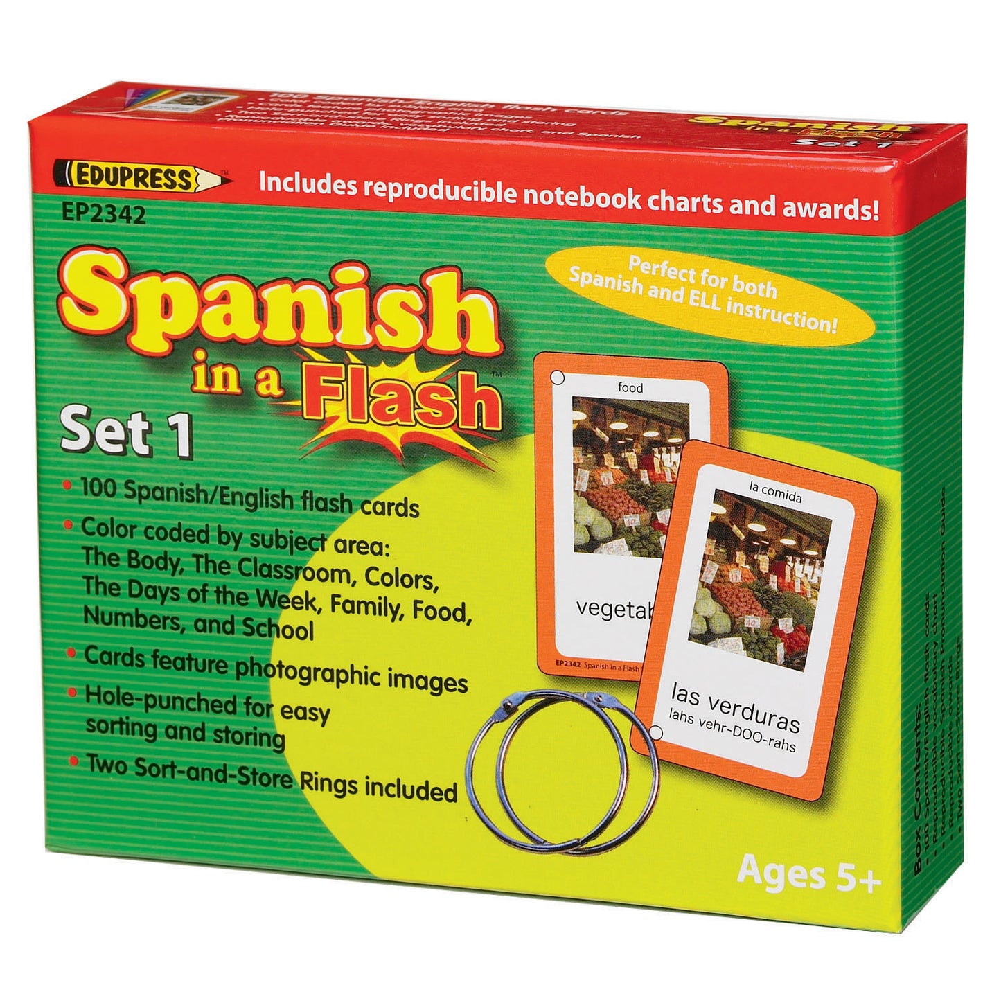 (2 PK) SPANISH IN A FLASH SET 1