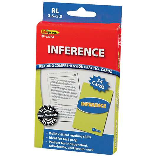 Reading Comprehension Practice Cards, Inference (RL 3.5-5.0)