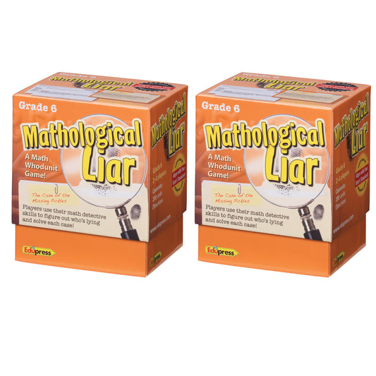 Mathological Liar Game, Grade 6, Pack of 2