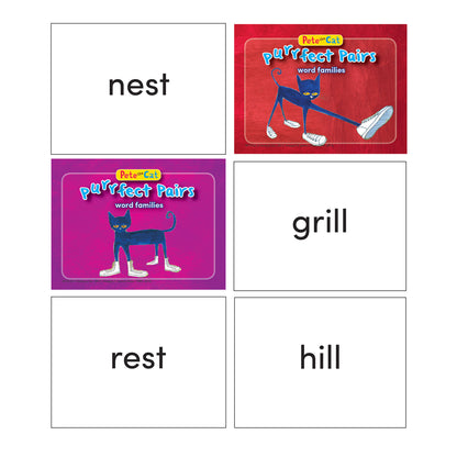 Pete the Cat Purrfect Pairs Game: Word Families, Grade K+, Pack of 2