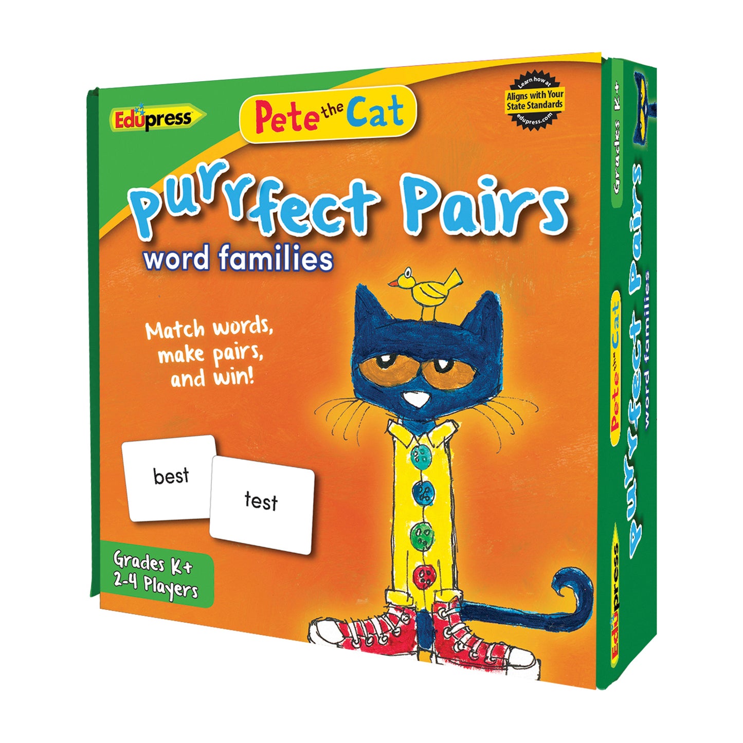 Pete the Cat Purrfect Pairs Game: Word Families, Grade K+, Pack of 2