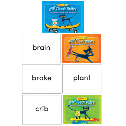 Pete the Cat Purrfect Pairs Game:Beginning Blends & Digraghs, Grade K+, Pack of 2