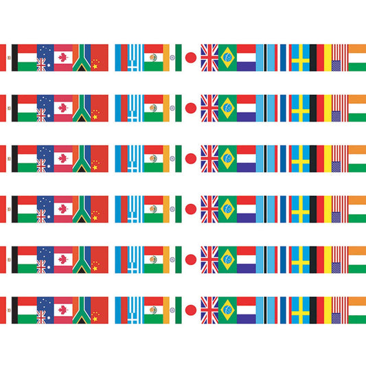 International Flags Spotlight Border™, 36 Per Pack, 6 Packs