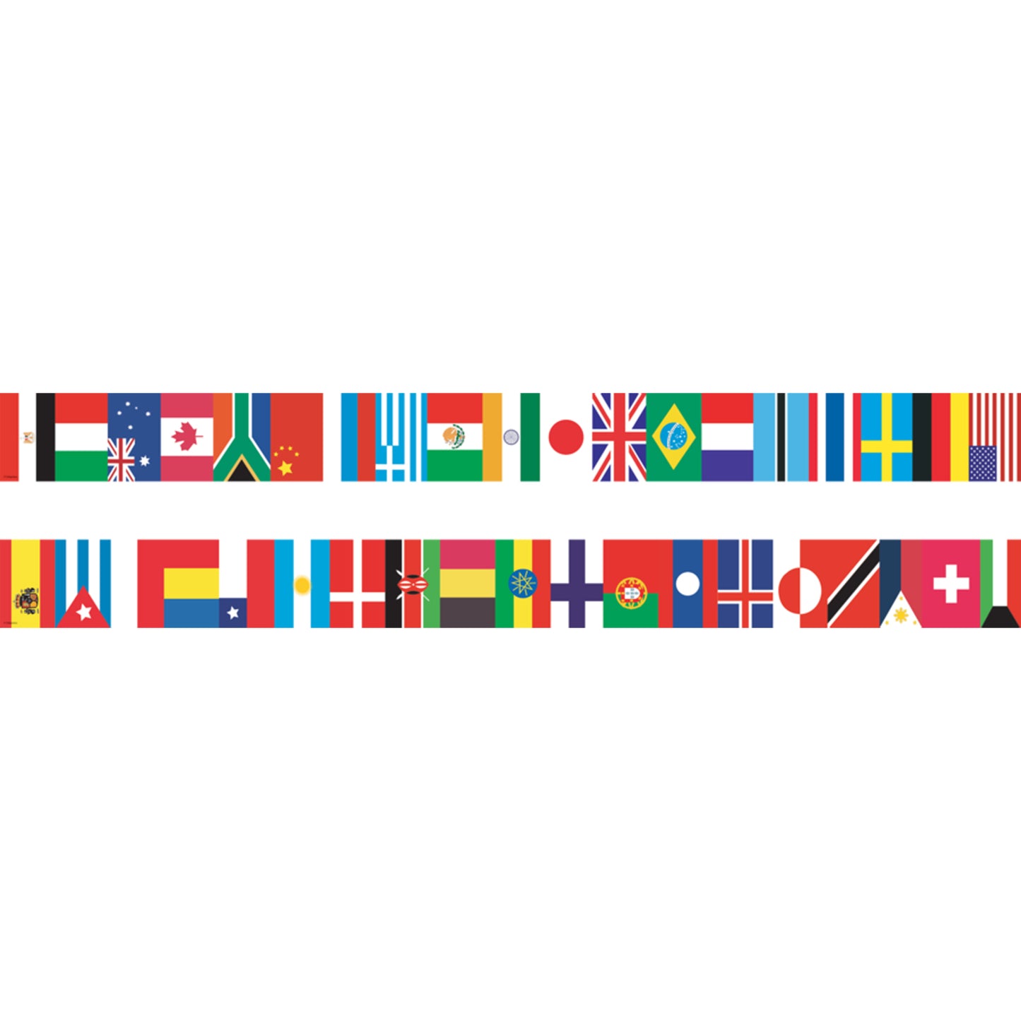 International Flags Spotlight Border™, 36 Per Pack, 6 Packs