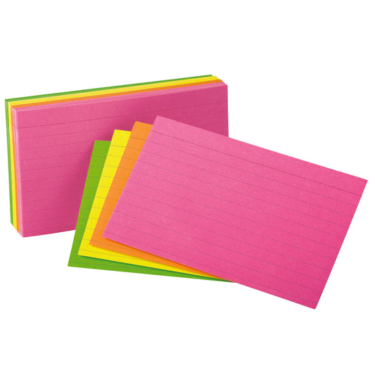 Oxford® Glow Index Cards, 4" x 6", 1000/pkg