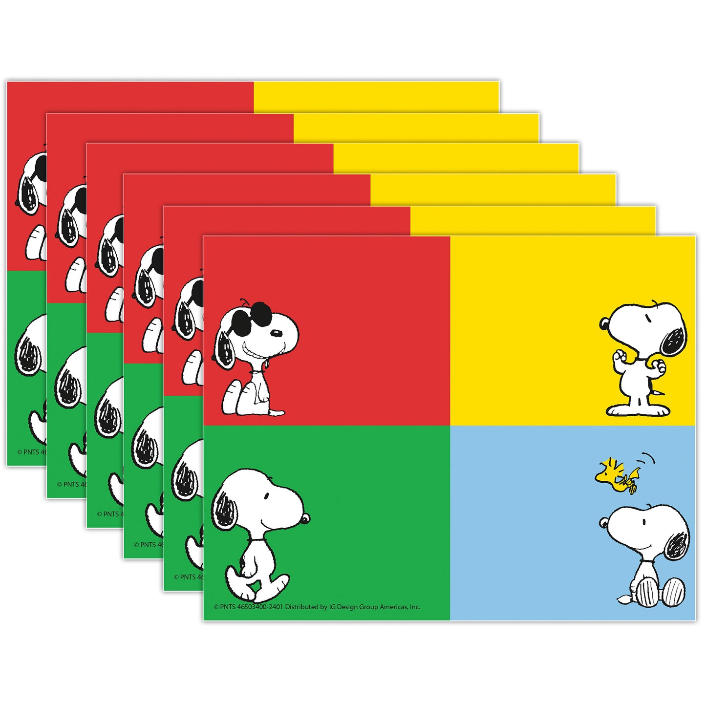 Peanuts® Name Tags, 2-7/8" x 2-1/4", 40 Per Pack, 6 Packs