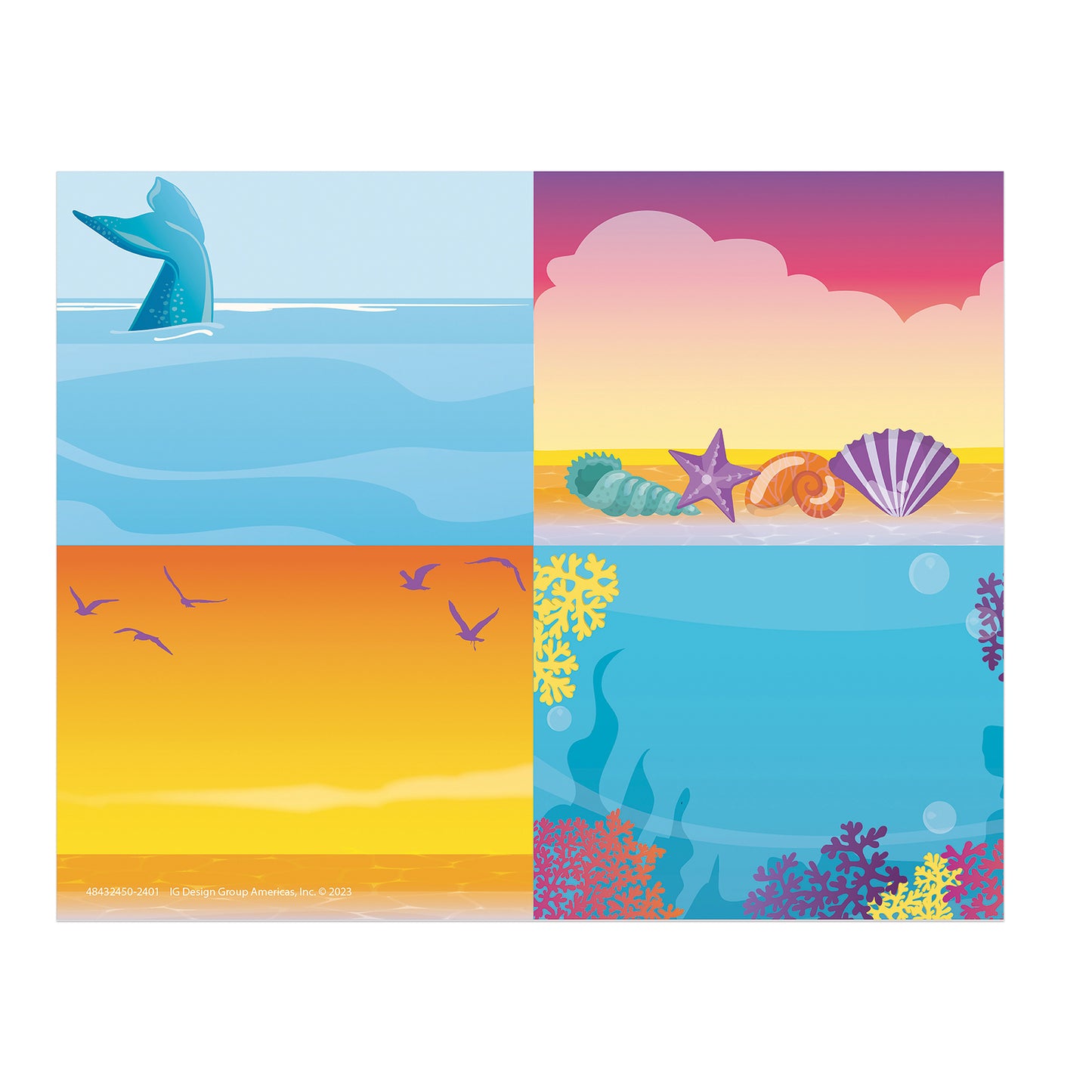 Seas the Day Name Tags, 2-7/8" x 2-1/4", 40 Per Pack, 6 Packs