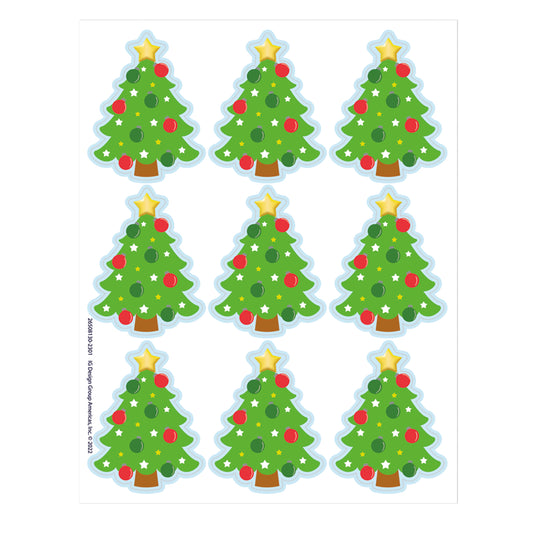 Christmas Tree Giant Stickers, Pack of 36