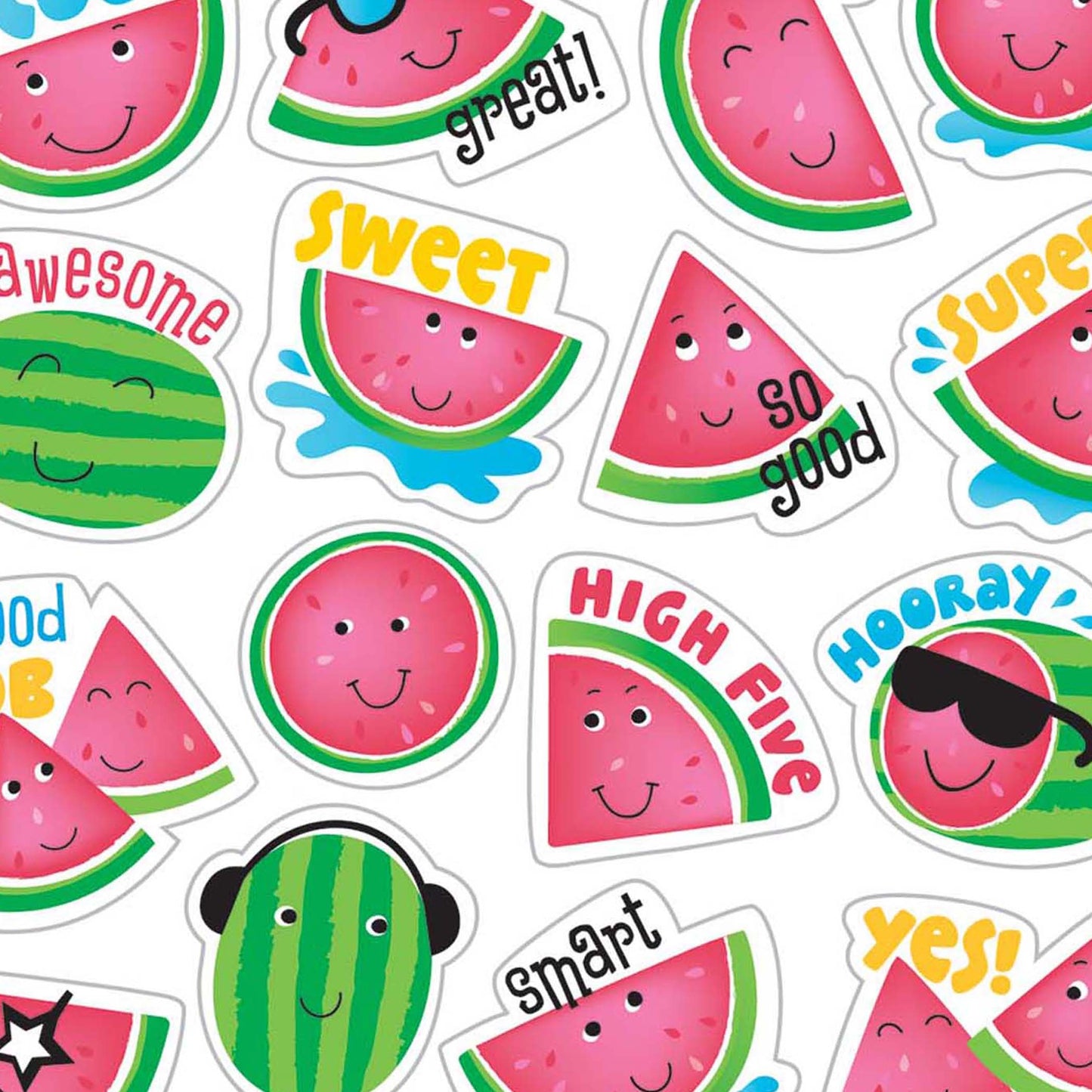 Watermelon Scented Stickers, 80 Per Pack, 6 Packs