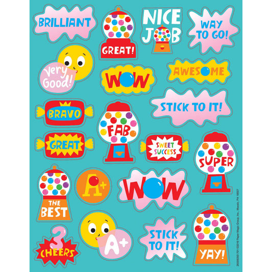 Bubblegum Scented Stickers, Pack of 80